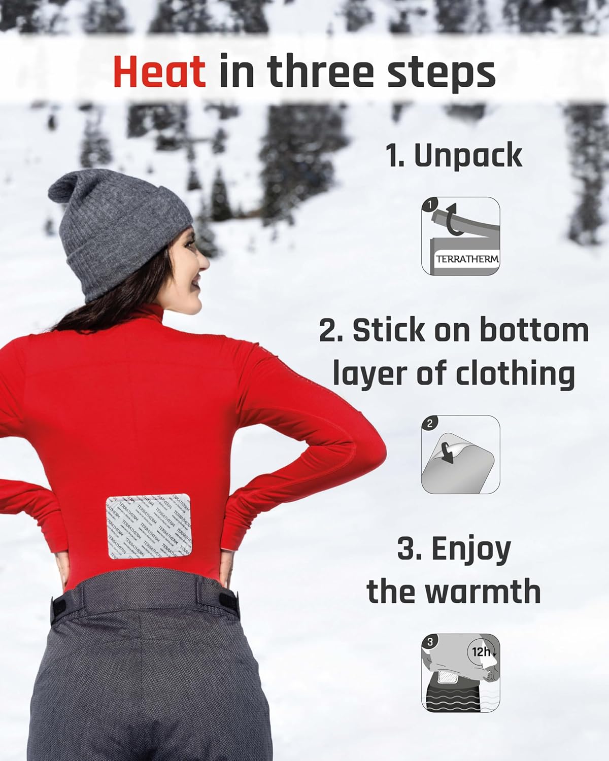 Detalle de Terratherm Heat Pads 12h soothing pain relief patch 🩹