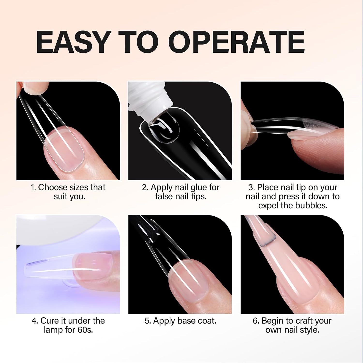 Detalle de AILLSA ジェルネイルグルー ネイルチップ用 UV/LED硬化タイプ 30g