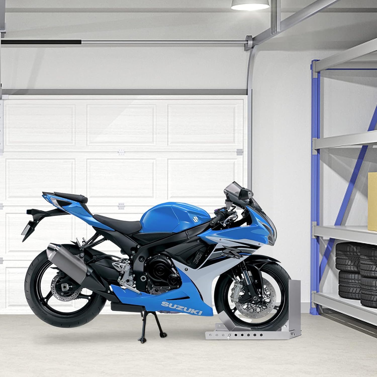 Thumbnail 6 de YRHome Supporto guida di aiuto per il carico: bilanciere per moto con 3 fori di fissaggio e verniciatura a polvere