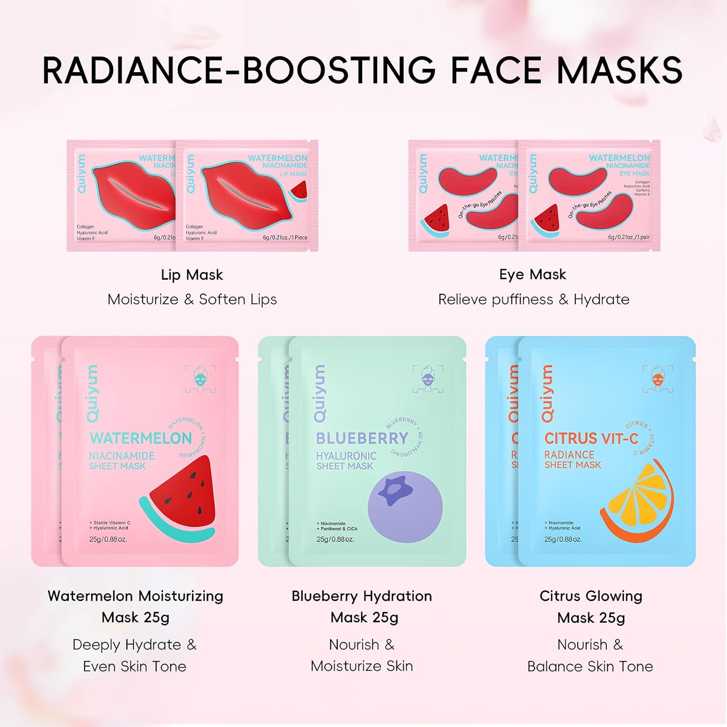 Detalle de QUIYUM Face Mask Set, 26-Piece