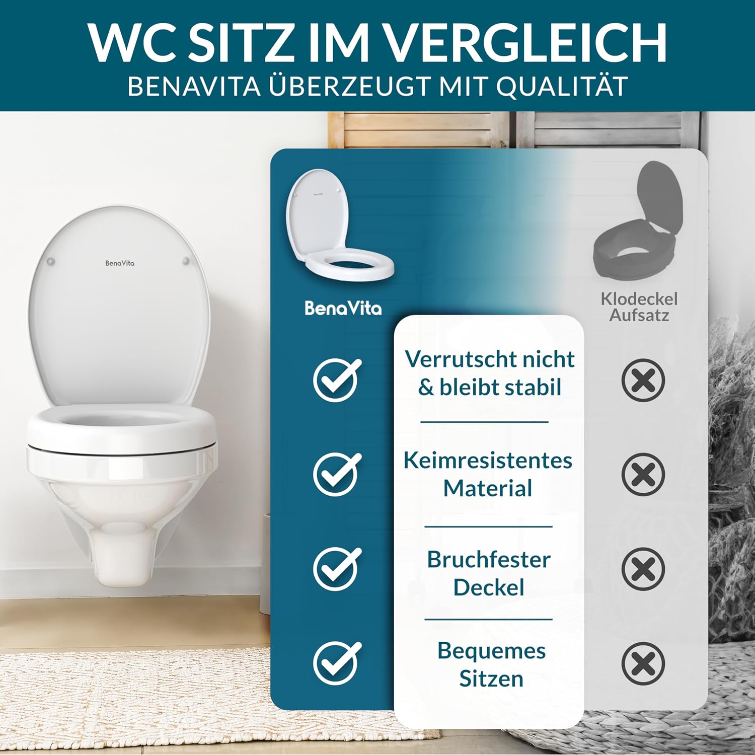 Thumbnail 6 de BenaVita Premium WC Sitzerhöhung 5 cm