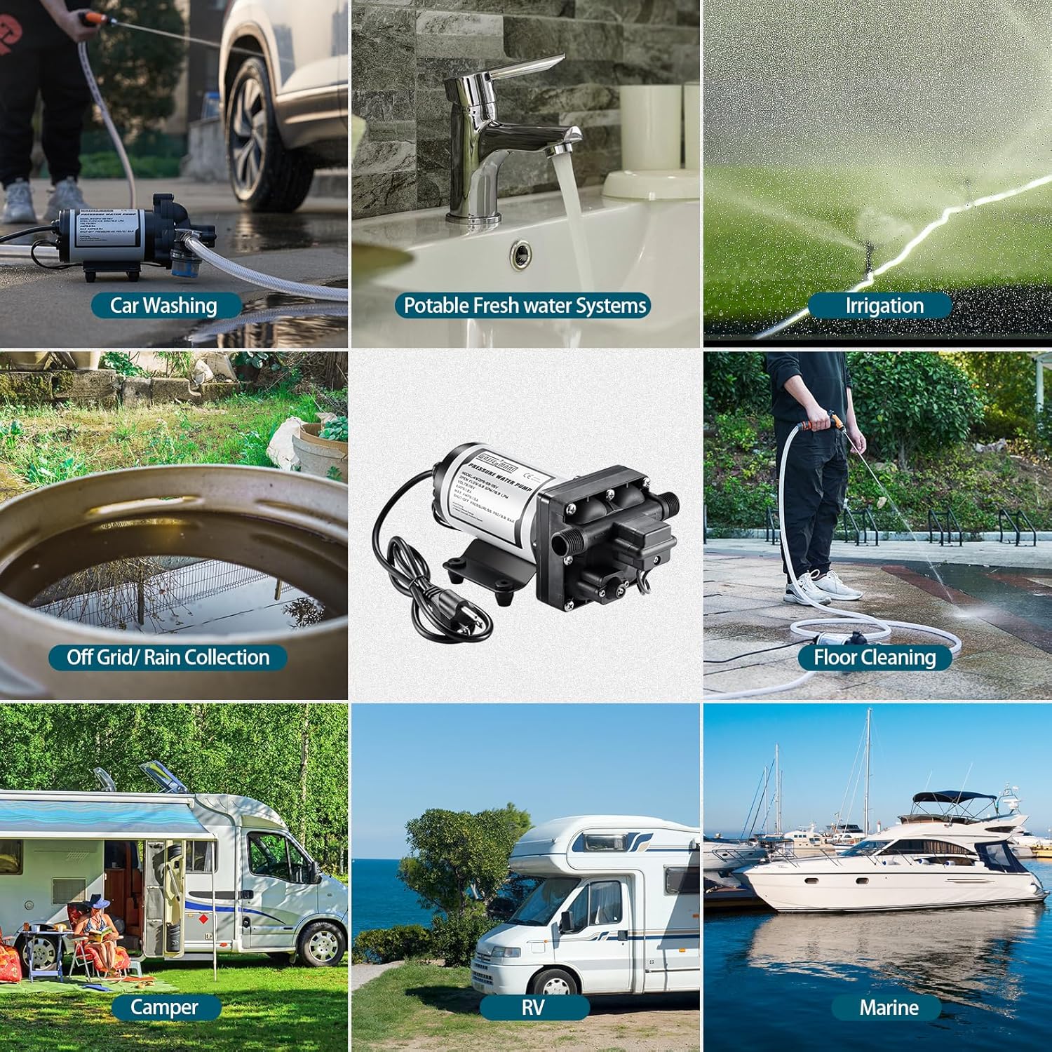 Thumbnail 4 de WASSERMANN RV Water Pump 5.0 GPM, 115V