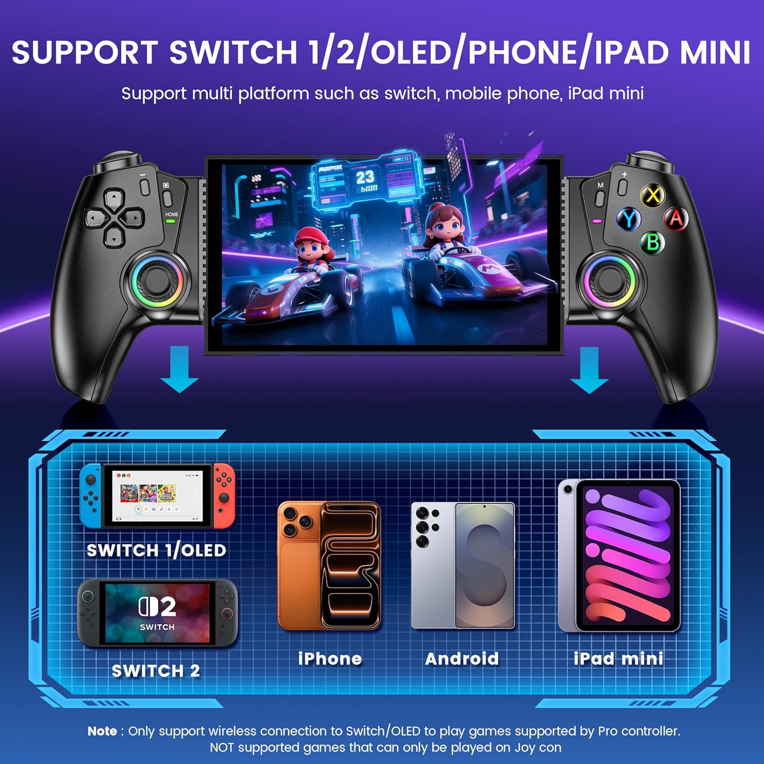 Thumbnail 1 de HELLCOOL Switch 2 Pro Controller 1000mAh