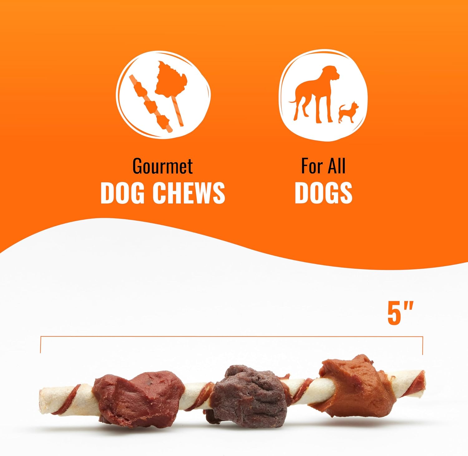 Detalle de Good 'n' Fun Kabobs Long-Lasting Dog Treat Made With Real Protein, 24 oz
