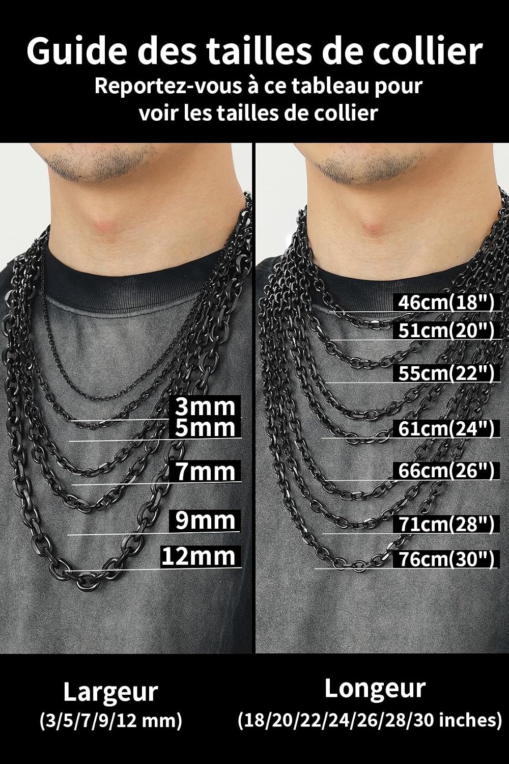 Detalle 2 de ChainsHouse Chaine 3 mm Noir
