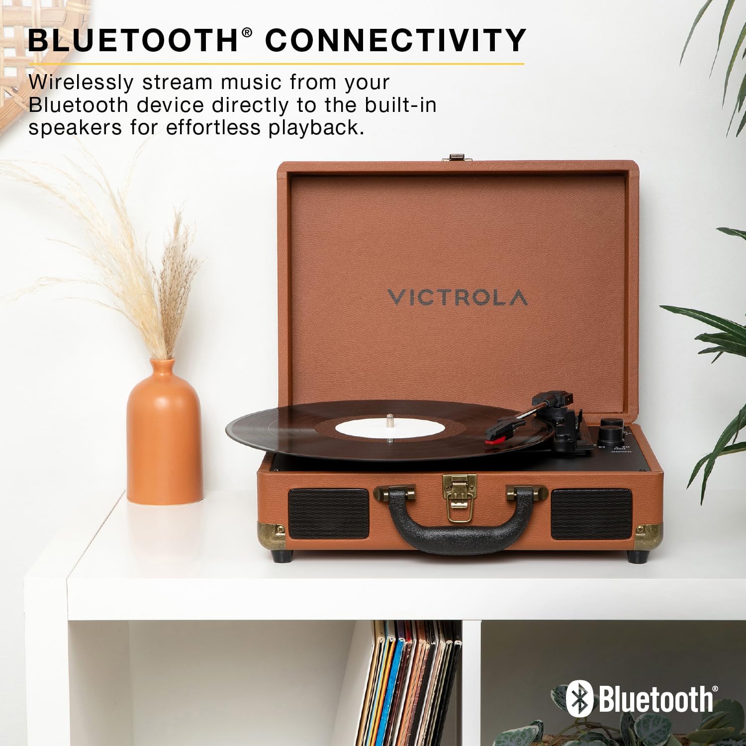 Thumbnail 4 de Victrola Journey II Bluetooth Suitcase Record Player in Turquoise