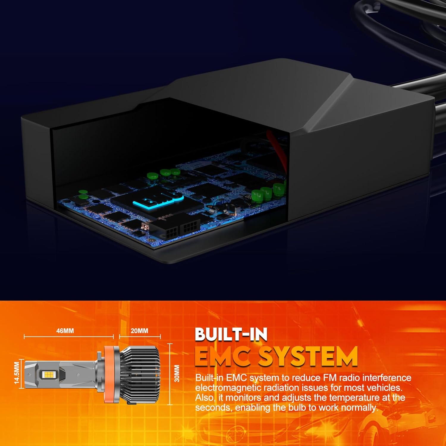 Thumbnail 3 de WAIXINGREN H8 H9 H11 120W LED headlight bulbs