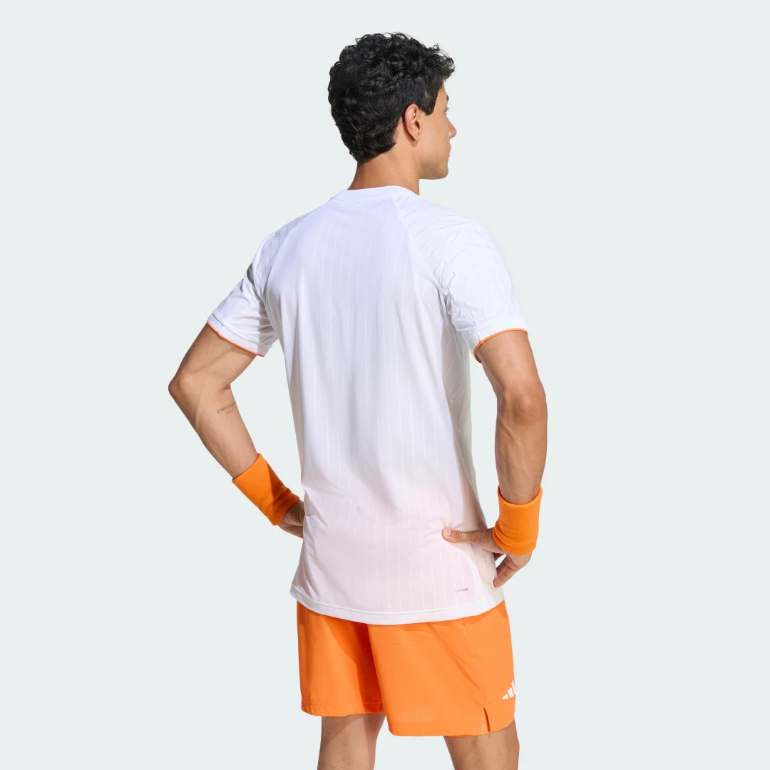Detalle 2 de Adidas Camiseta de Tenis Climacool Freelift Pro – Blanco