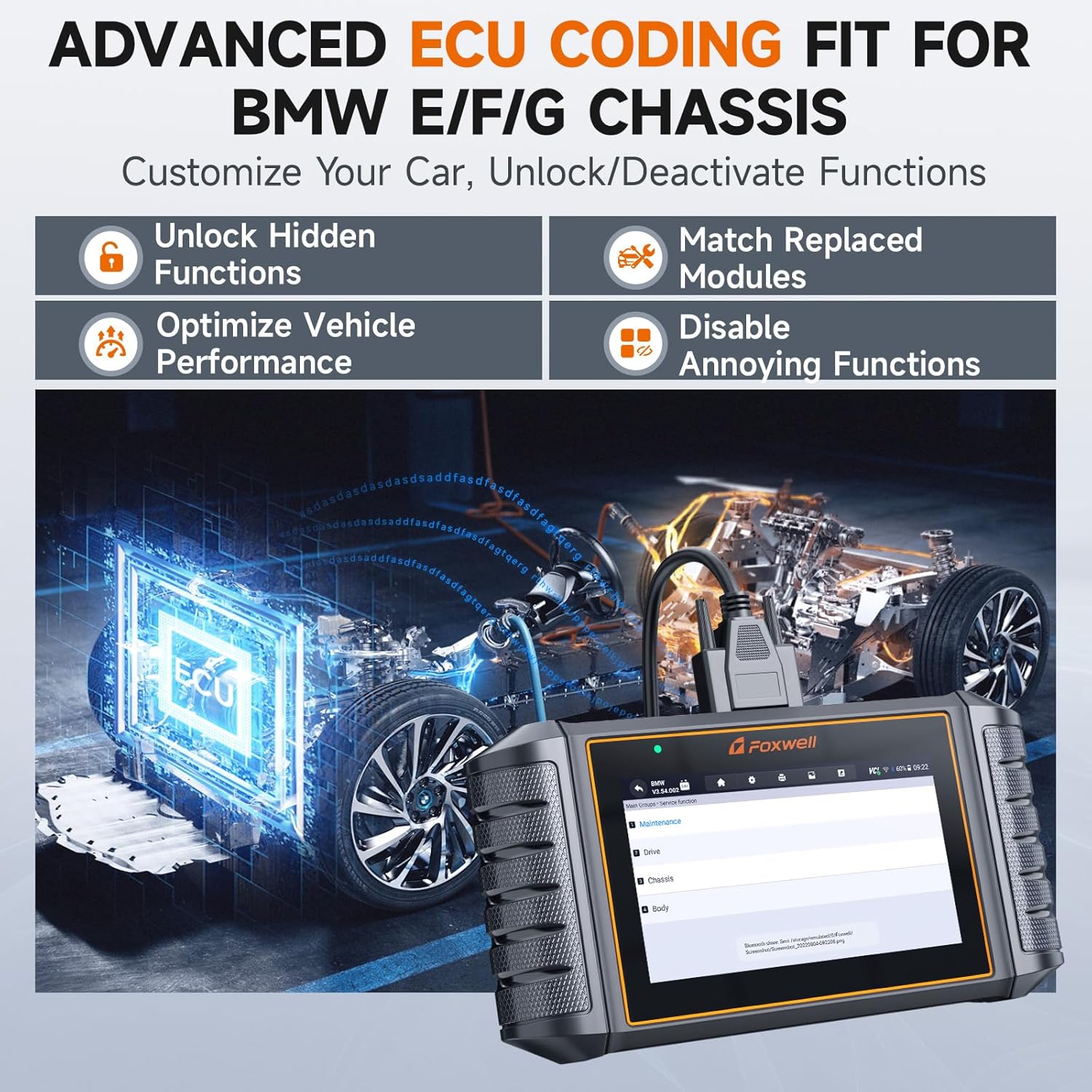 Thumbnail 5 de FOXWELL NT710 BMW Diagnostic Scanner 5.5"