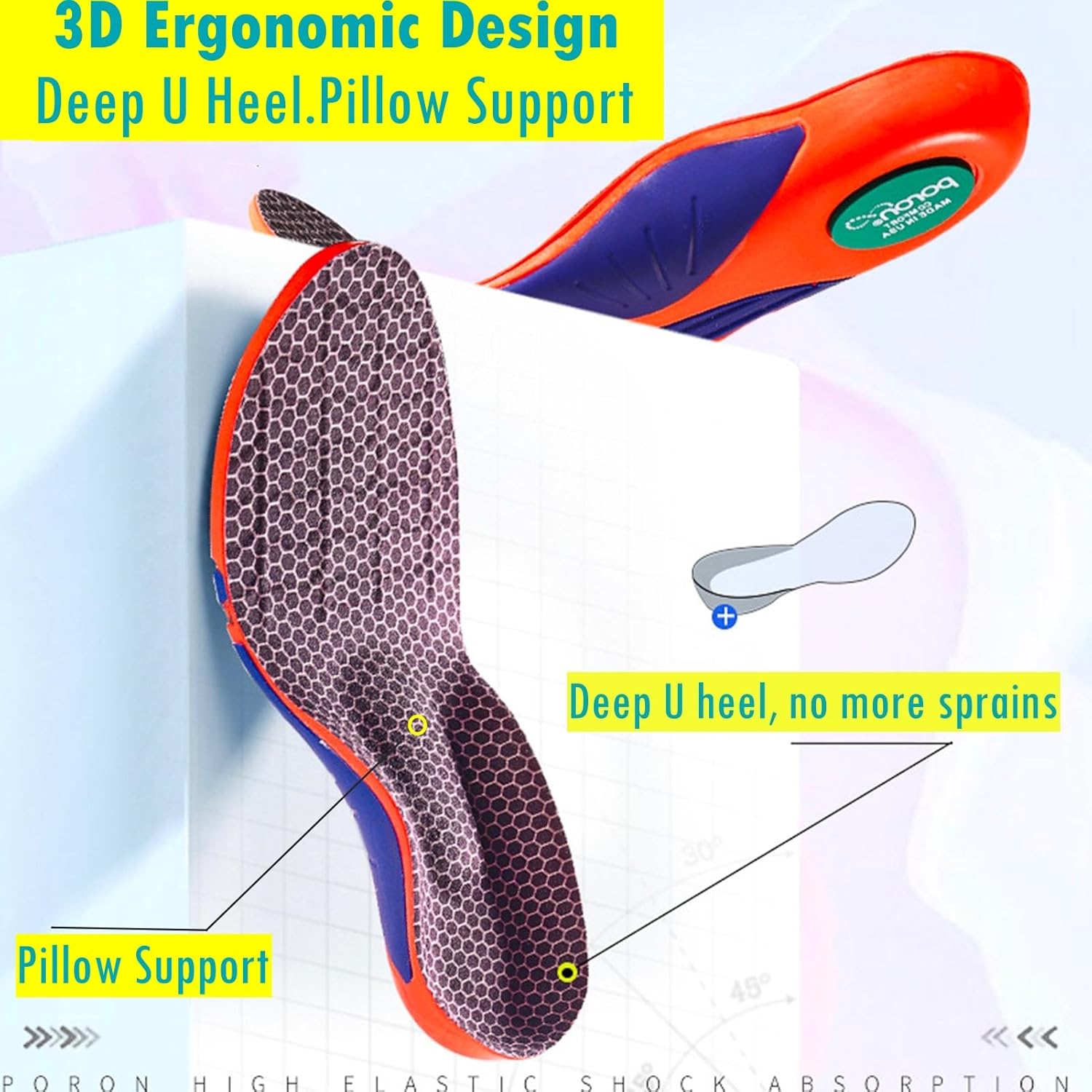Thumbnail 4 de Goofort Arch Support Gel Insoles 7× Shock Protection