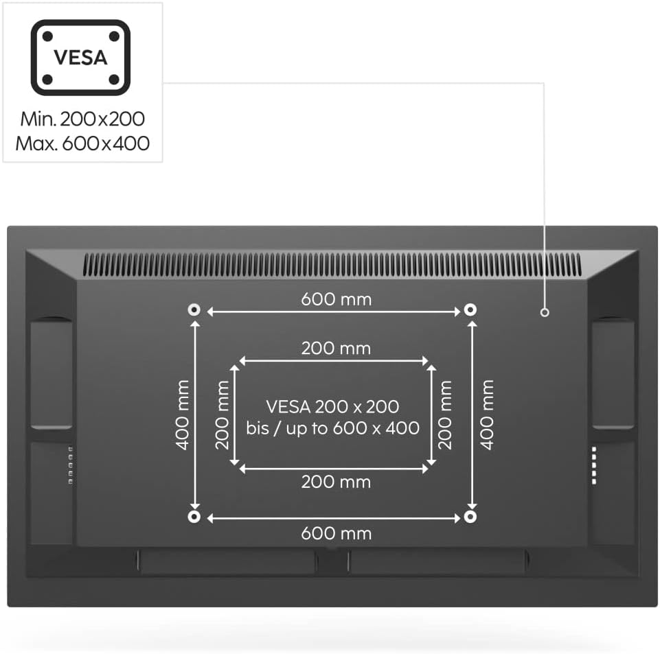 Thumbnail 6 de Hama Support TV autoportant pivotant inclinable réglable en hauteur (32" à 65", VESA jusqu’à 400 x 400) noir