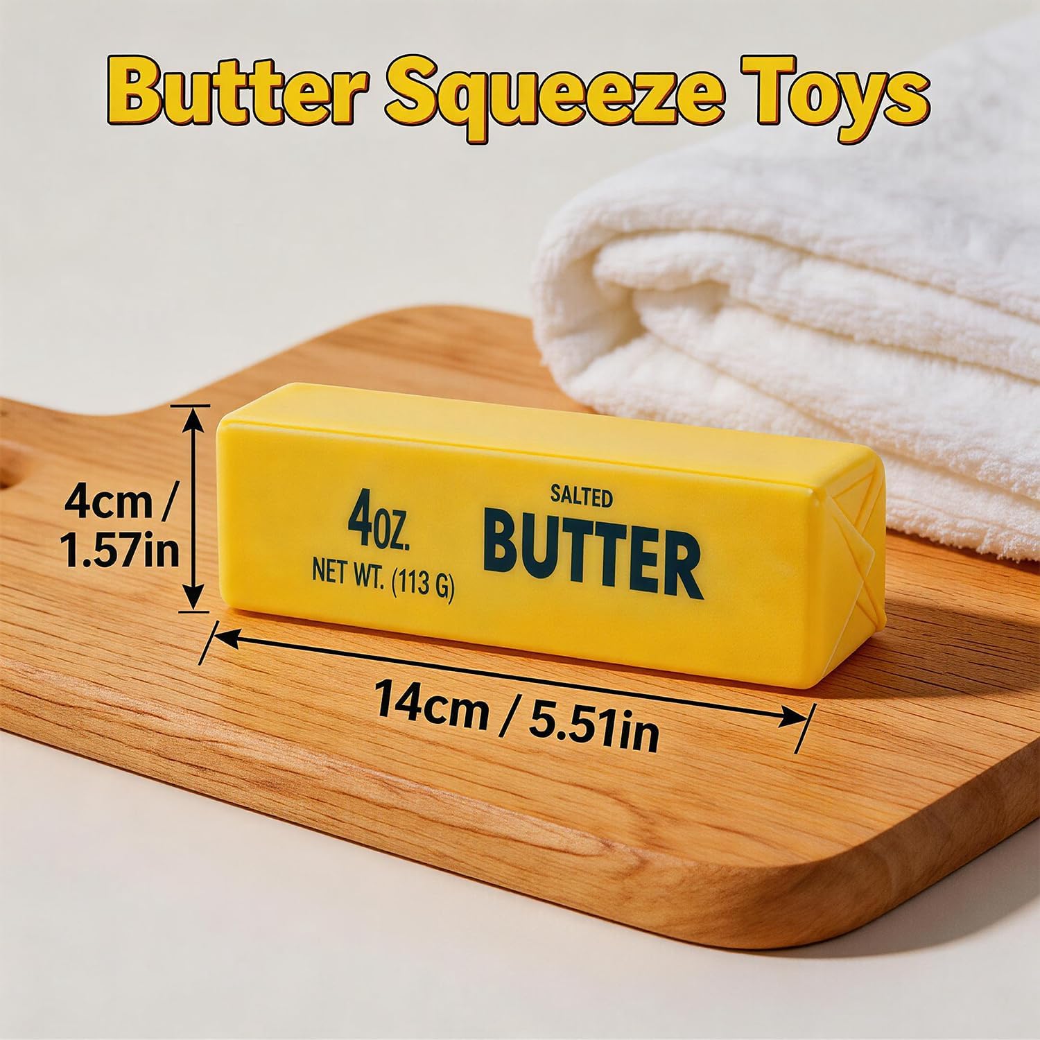 Thumbnail 1 de elopco Butter Squeeze Toy 2PCS: Slow Rising Dumpling Squishy Butter Stress Relievers
