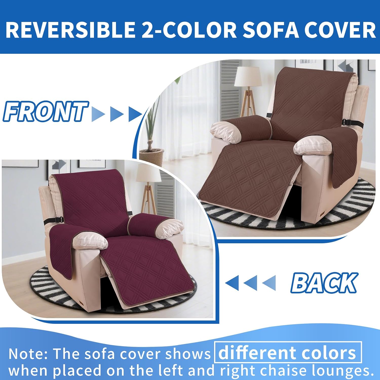 Detalle 2 de Ystyle Copripoltrona Relax Reclinabile 1 posto