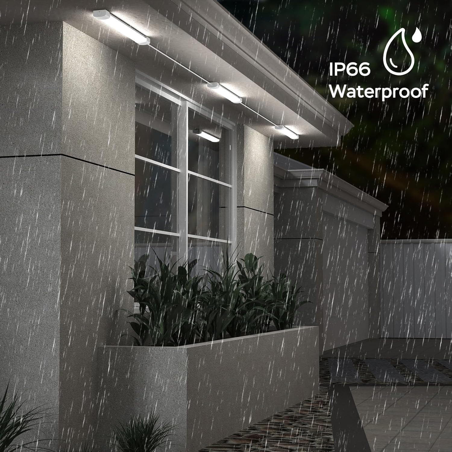 Thumbnail 4 de Amdelne 6000K LED Batten Light (4FT / 120CM) 36W Plug-in Strip – IP65 for Garage, Shed & Outdoor Use