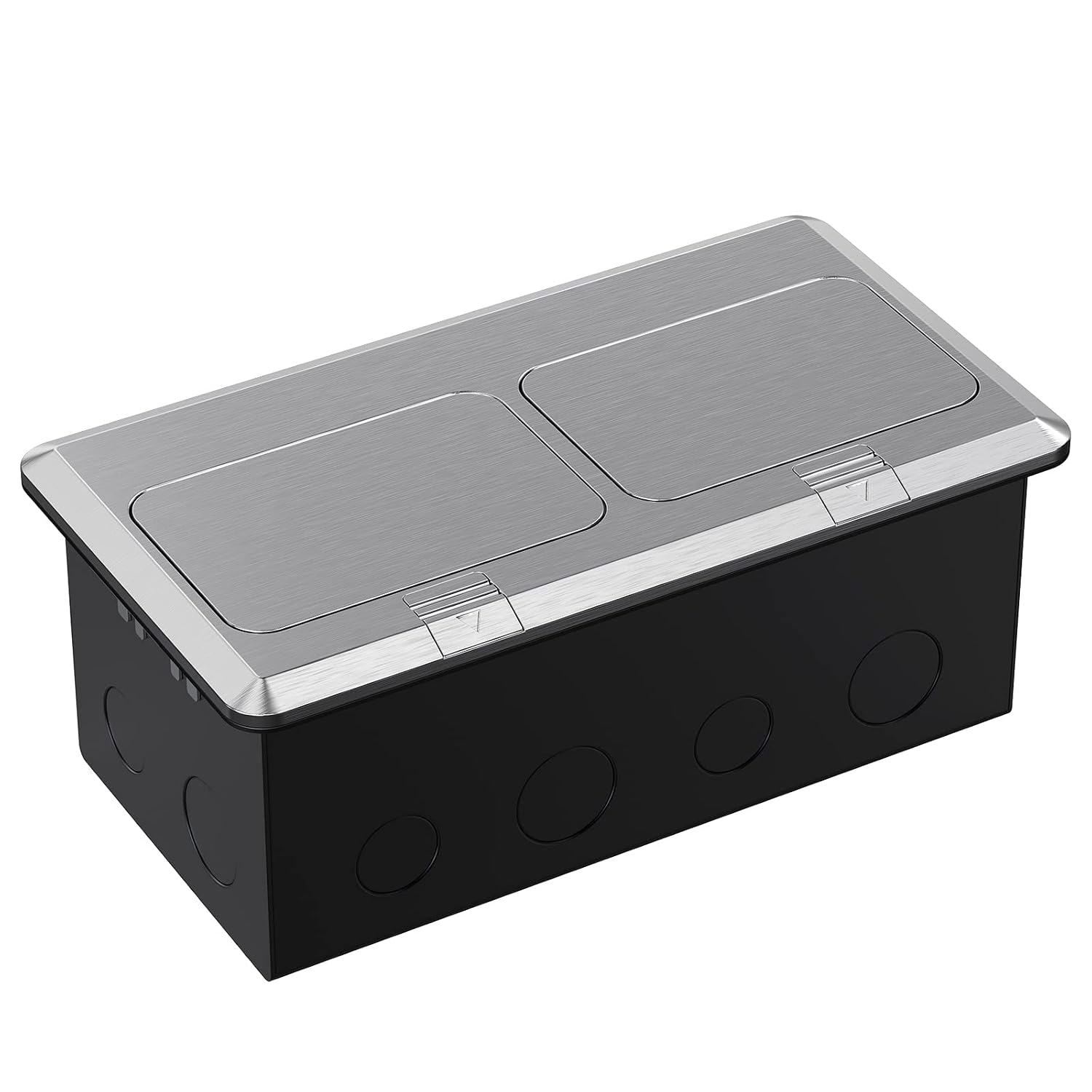 Detalle de WEBANG Pop-Up Floor Box Kit, brushed nickel