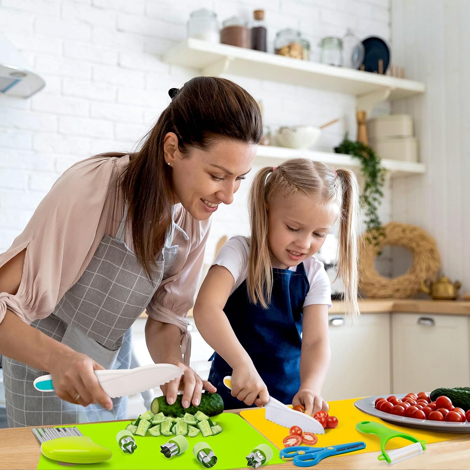Detalle 2 de Anpole Toddler Knife Set 23-piece kids knives 🍴