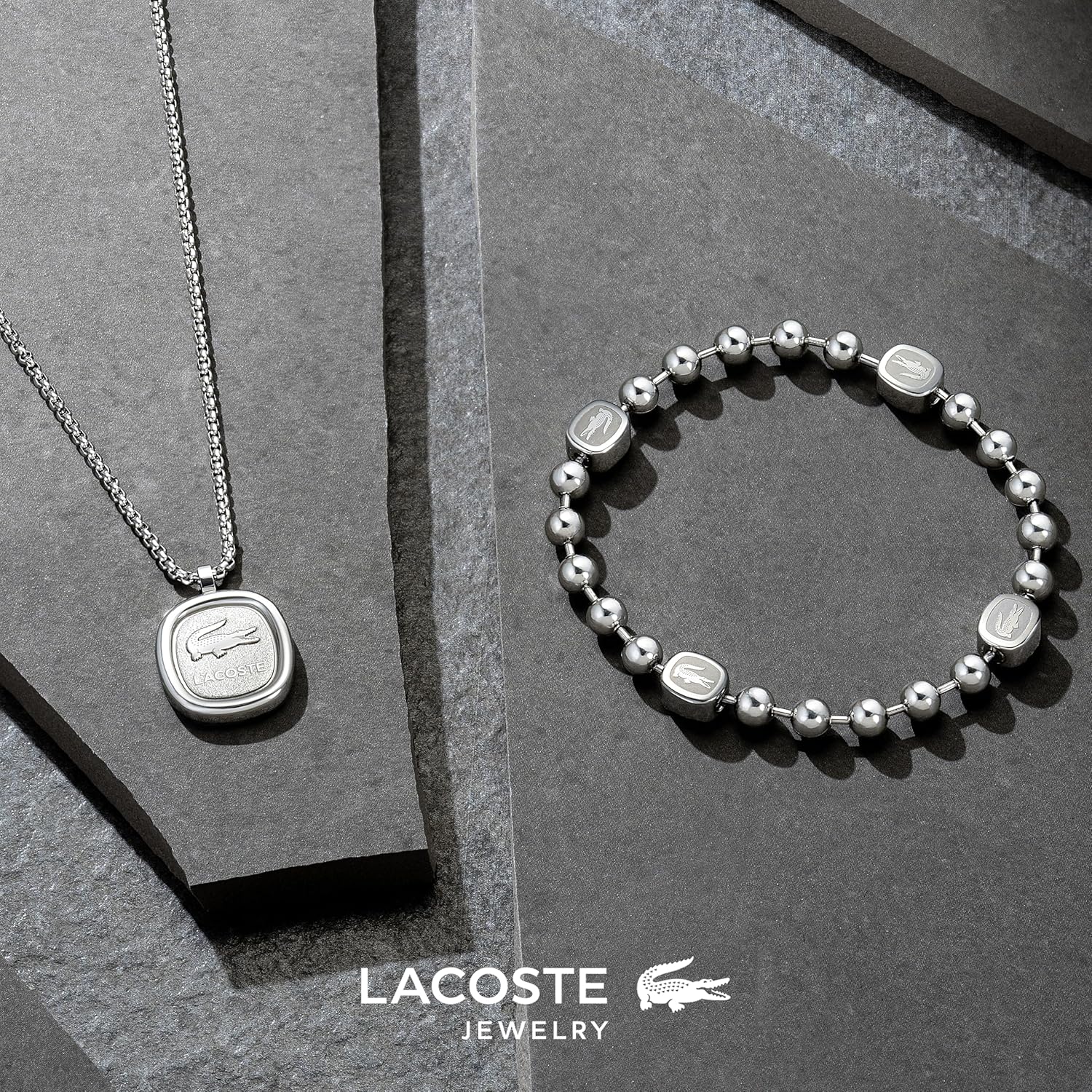 Thumbnail 4 de Lacoste Collana Vigor Acciaio Oro 55,9 cm