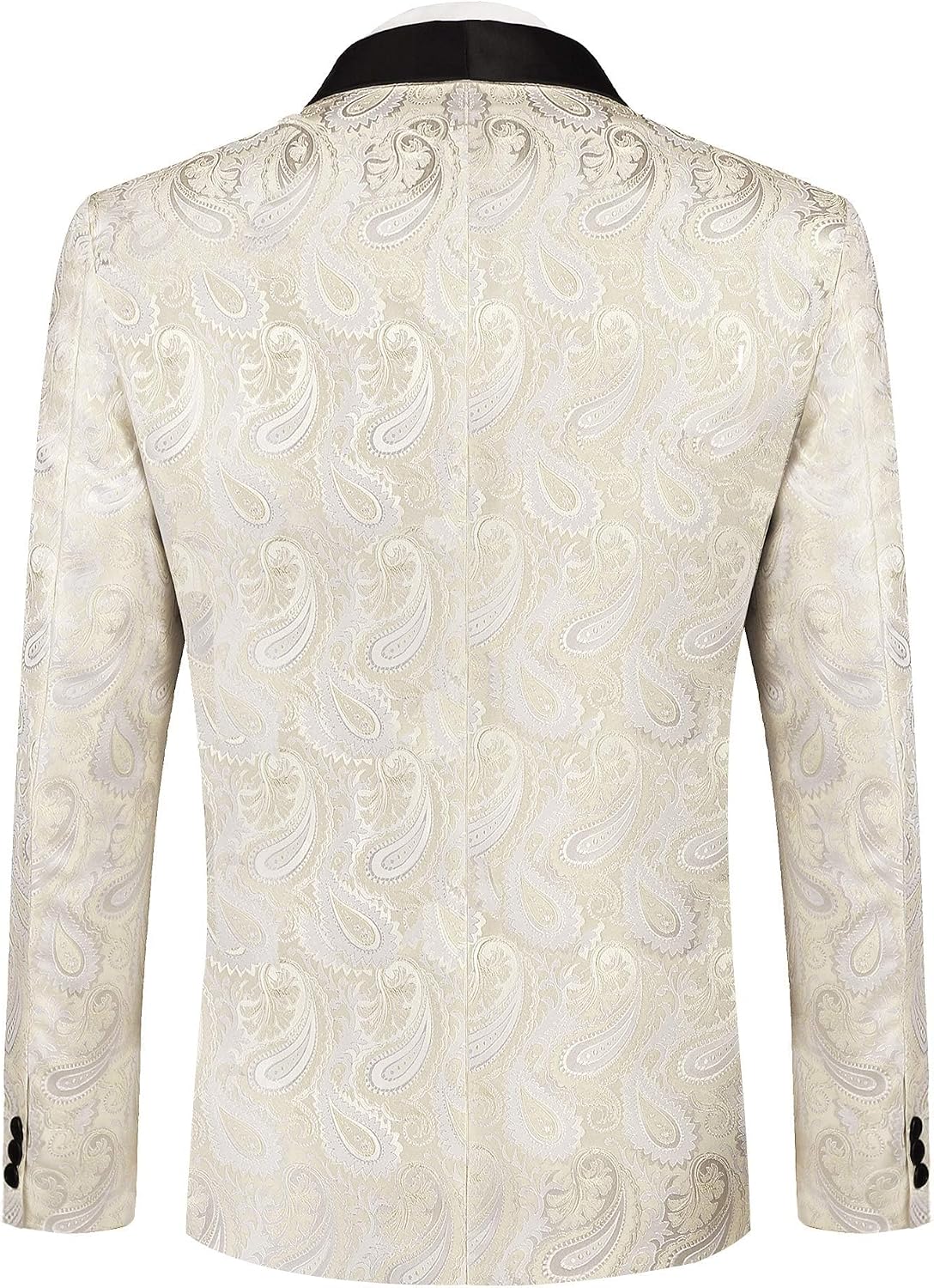 Thumbnail 3 de COOFANDY Floral Tuxedo Jacket Paisley Shawl Lapel