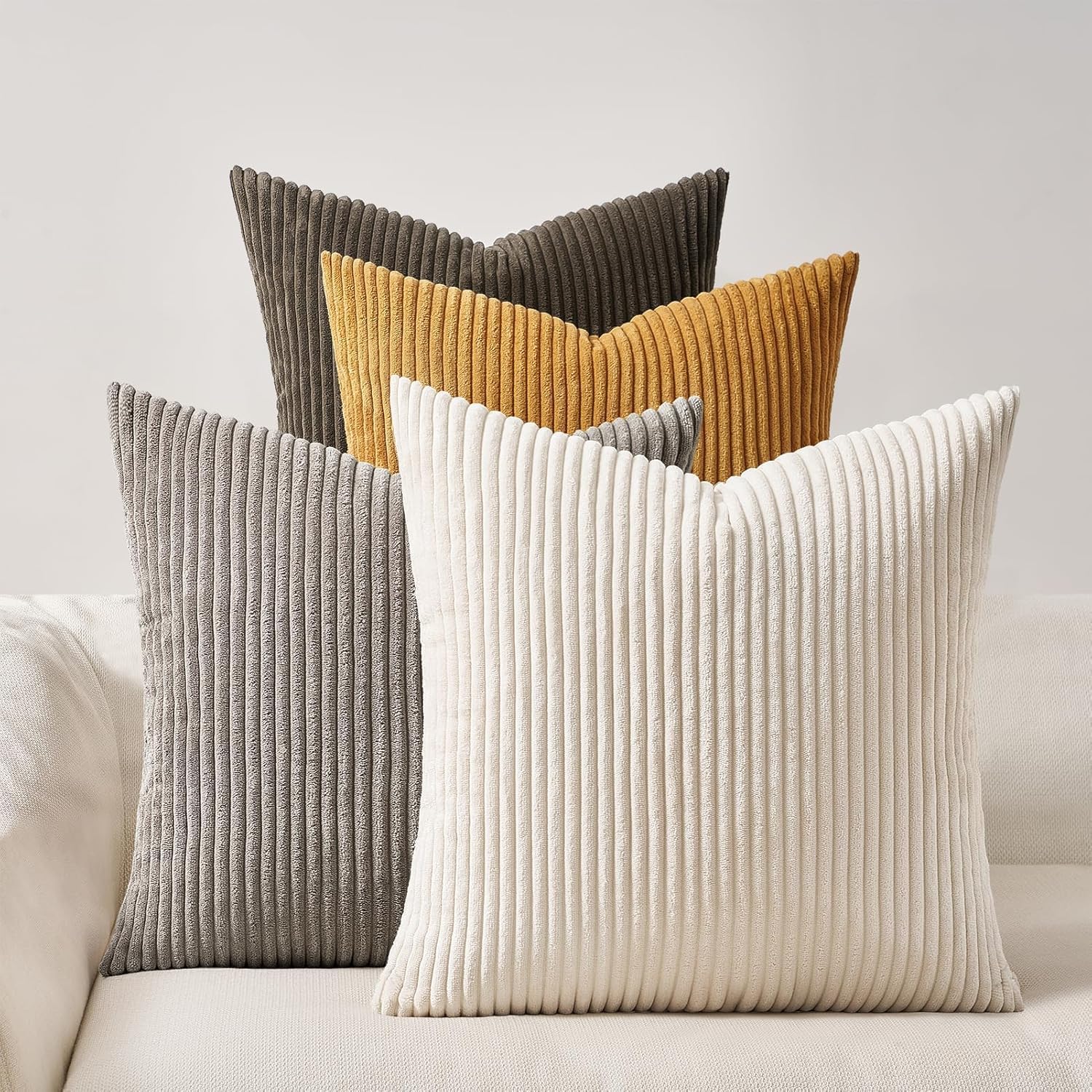 Detalle 2 de Topfinel Kissenbezug 45x45 4er Set 🛋