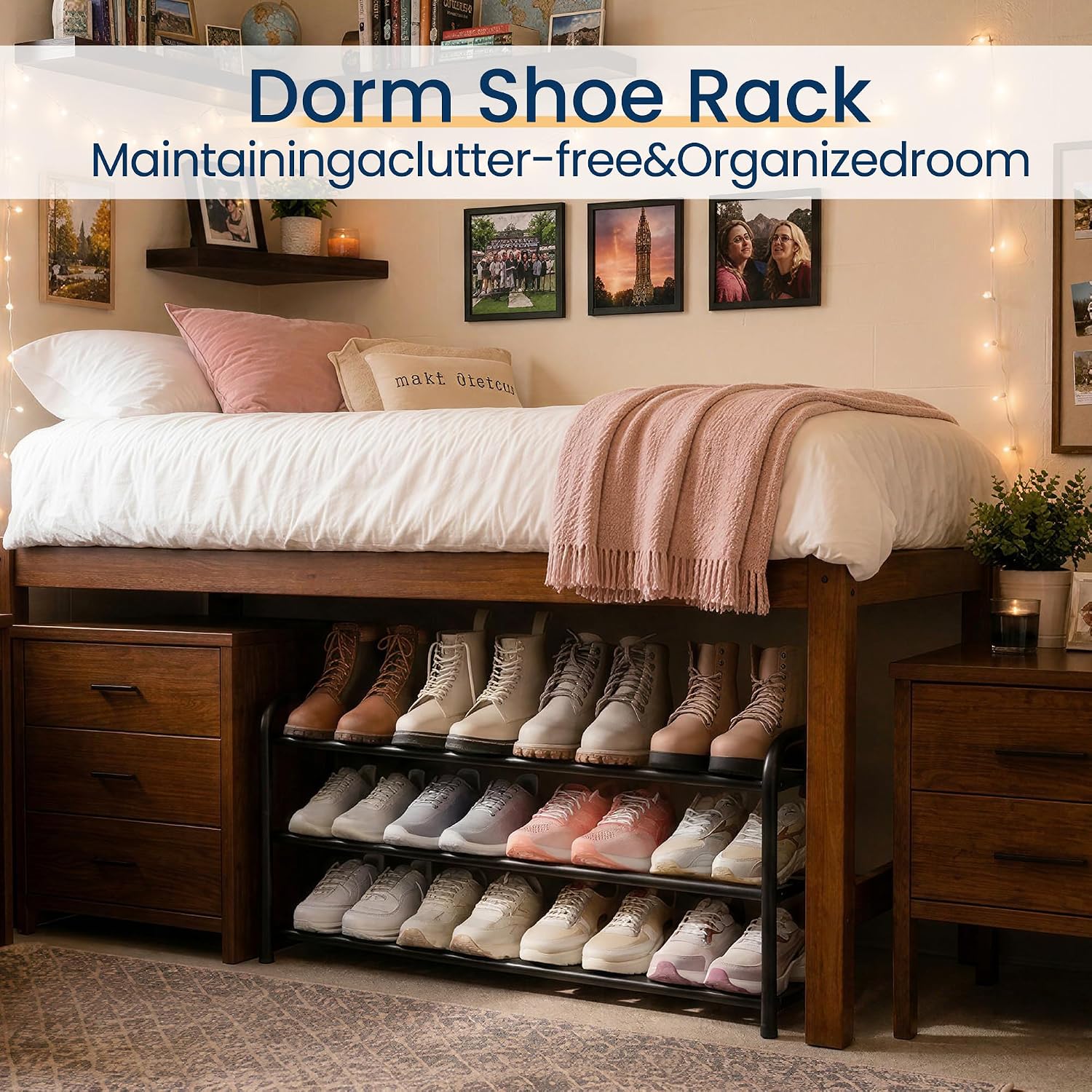 Detalle de ENJOYBASICS Shoe Rack, 3-Tier