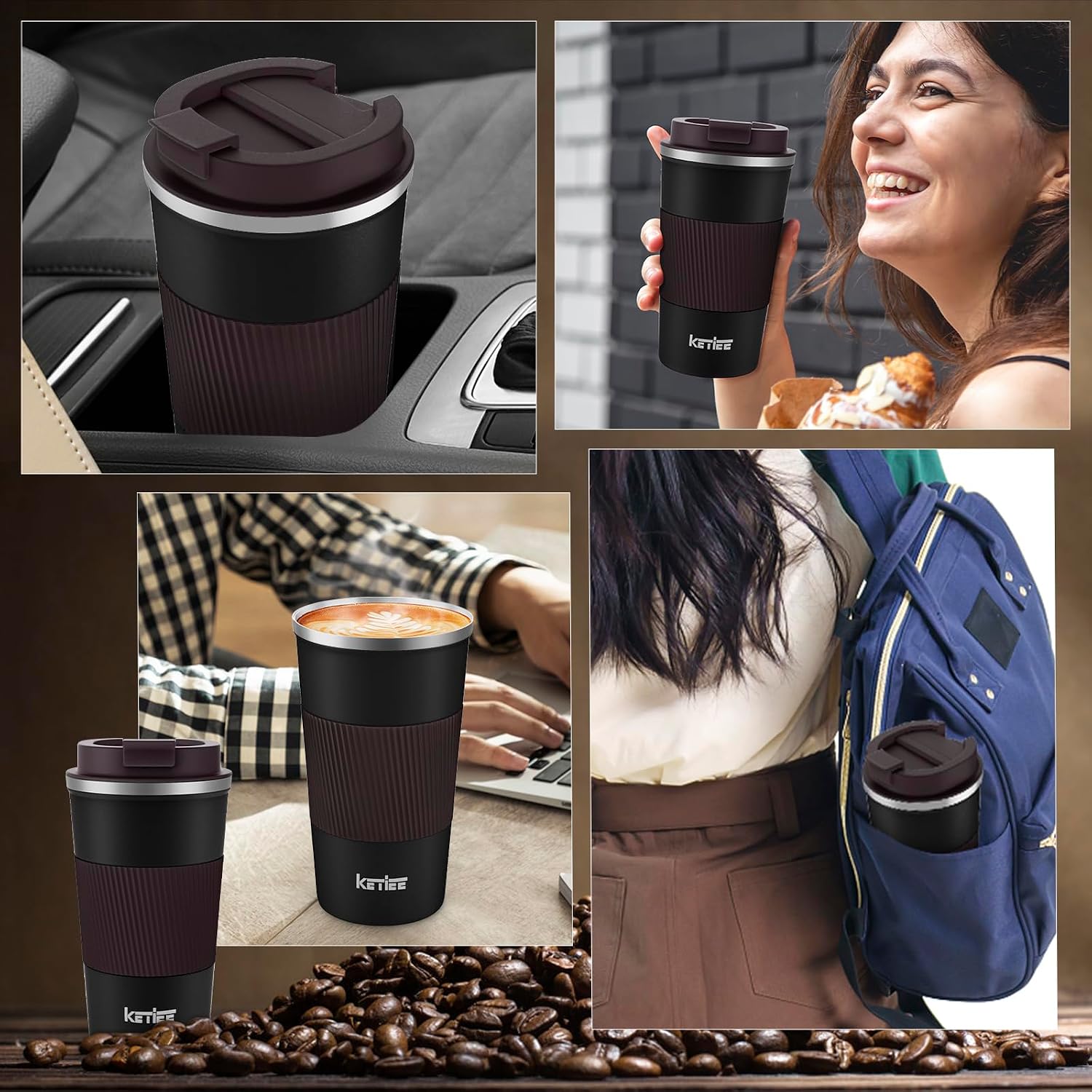 Thumbnail 6 de KETIEE Travel Mug, 12 oz