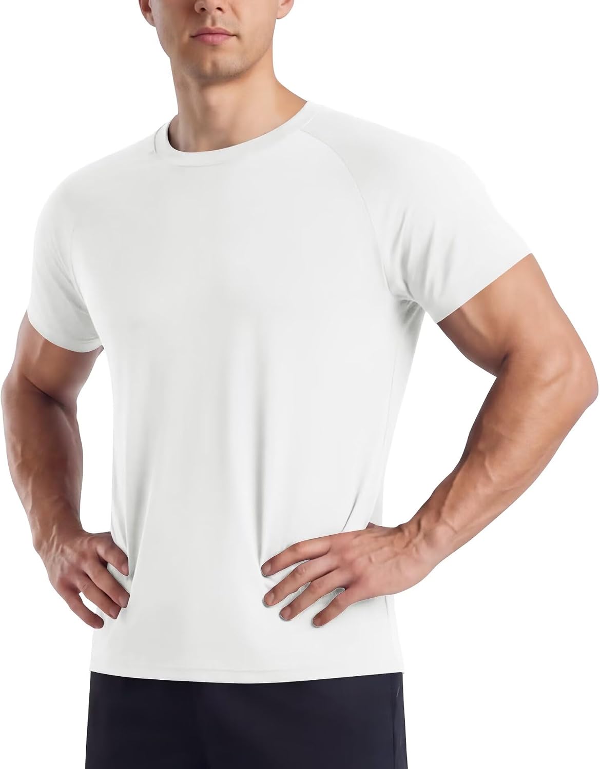 Detalle de BOOJO Gym T Shirts Men UK Running Quick Dry Fit Top Short Sleeve Crew Neck