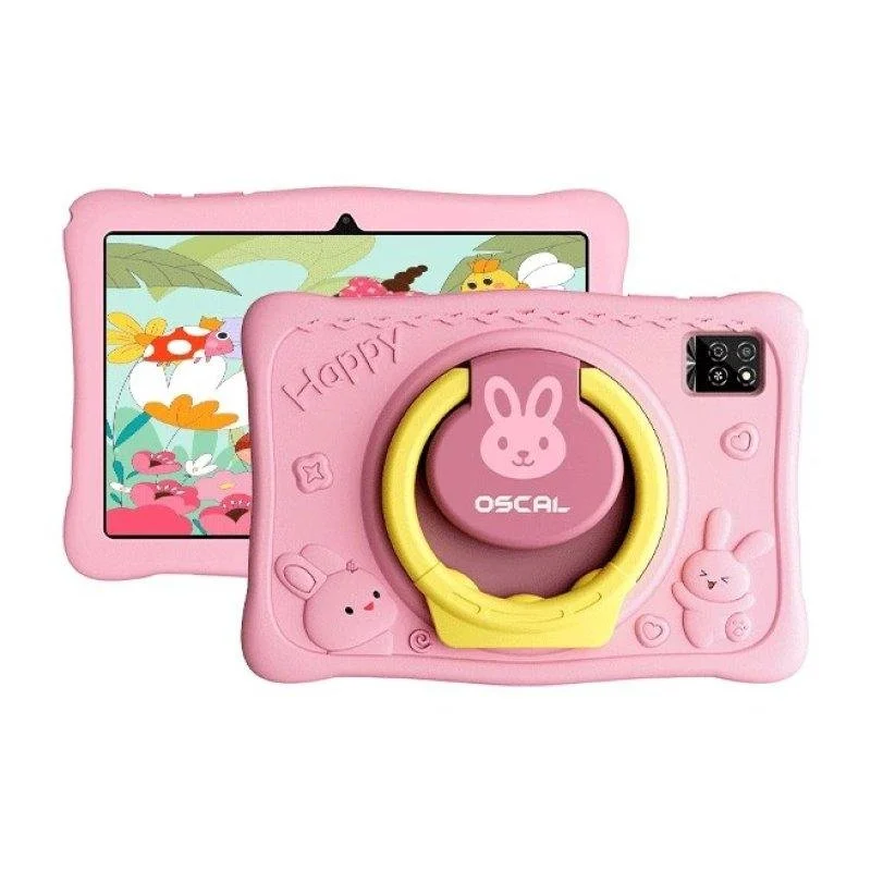 Detalle de Tablet OSCAL KIDO 2 WiFi 10,1" Rosa (4GB/64GB) — seguridad y educación para niños