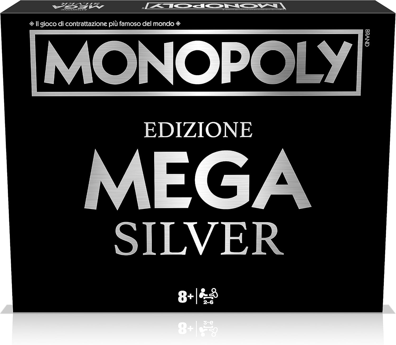 Detalle de Winning Moves Mega Monopoly Edizione Black e Silver – Gioco da Tavolo Edizione Italiana WM04135-ITA-6