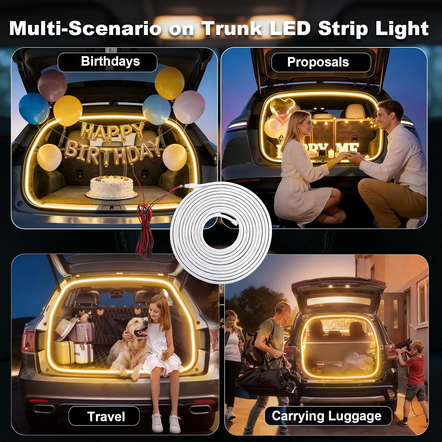 Detalle 2 de GPJYD Kofferraum Lichtstreifen 4m LED