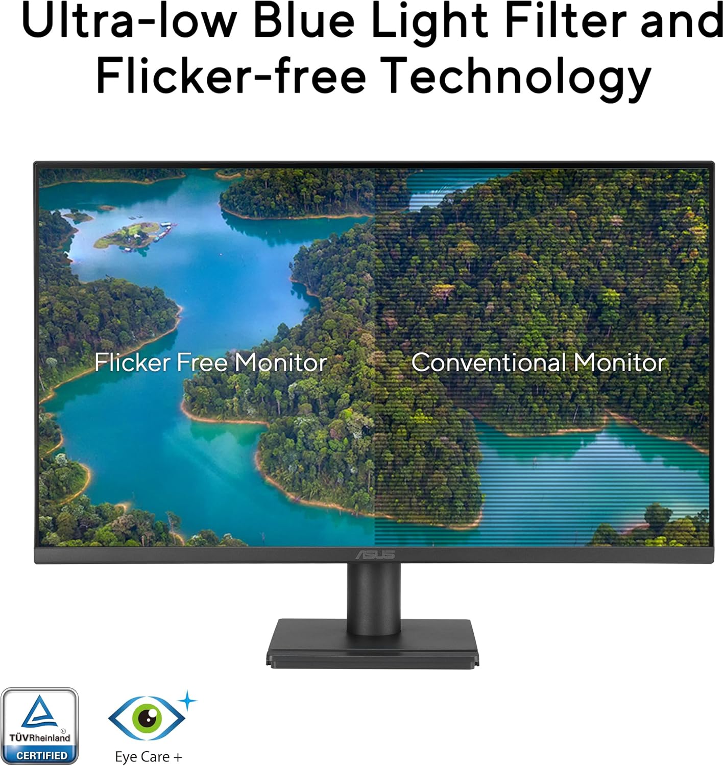 Thumbnail 4 de ASUS VA249QG 24" 1080P Eye Care Monitor (VA249QG) with 120Hz, Adaptive-Sync, IPS, and Speakers