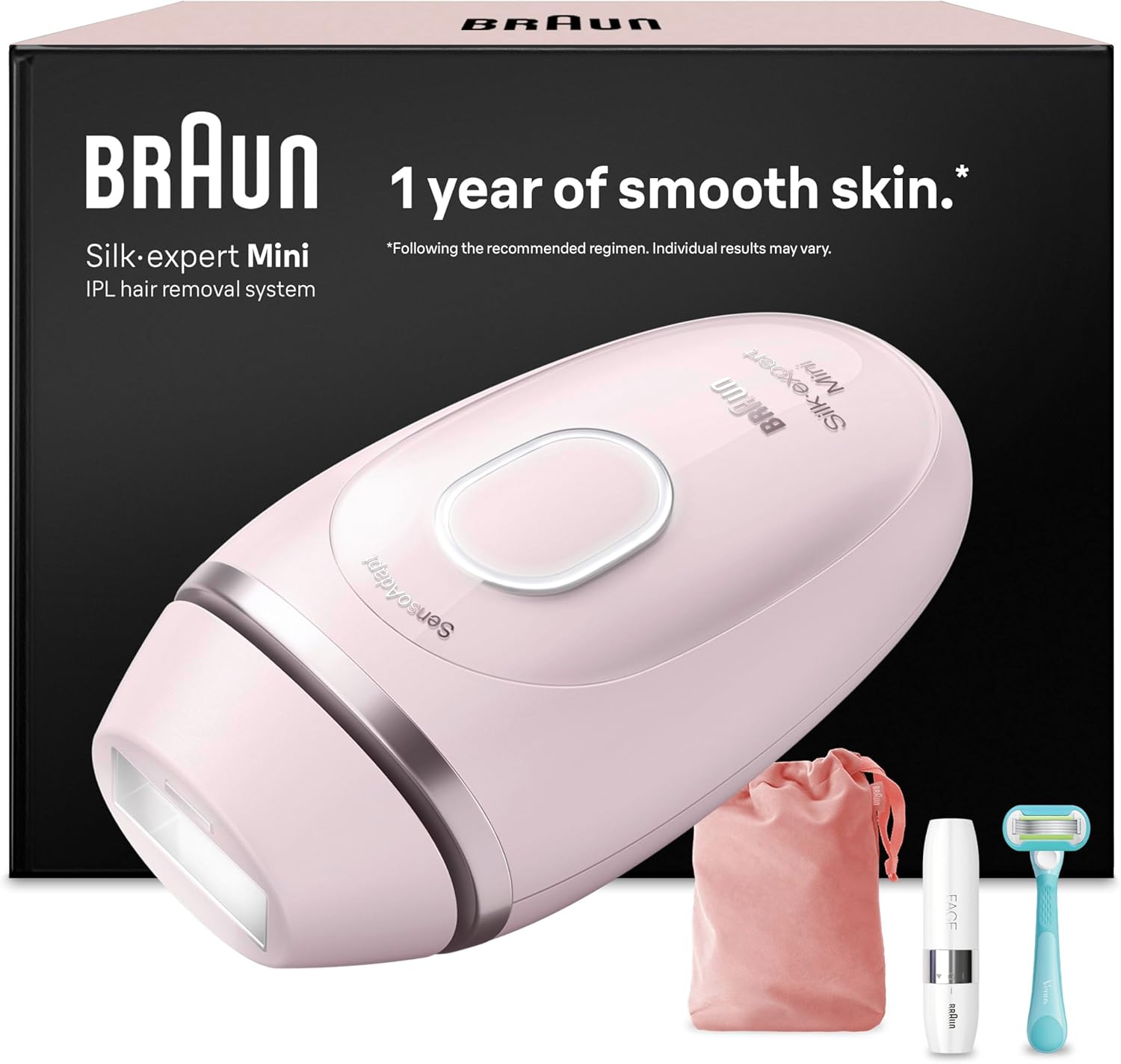 Braun Silk·Expert Mini Smart PL1112 – epilatore a luce pulsata per donna, depilazione e riduzione dei peli a casa