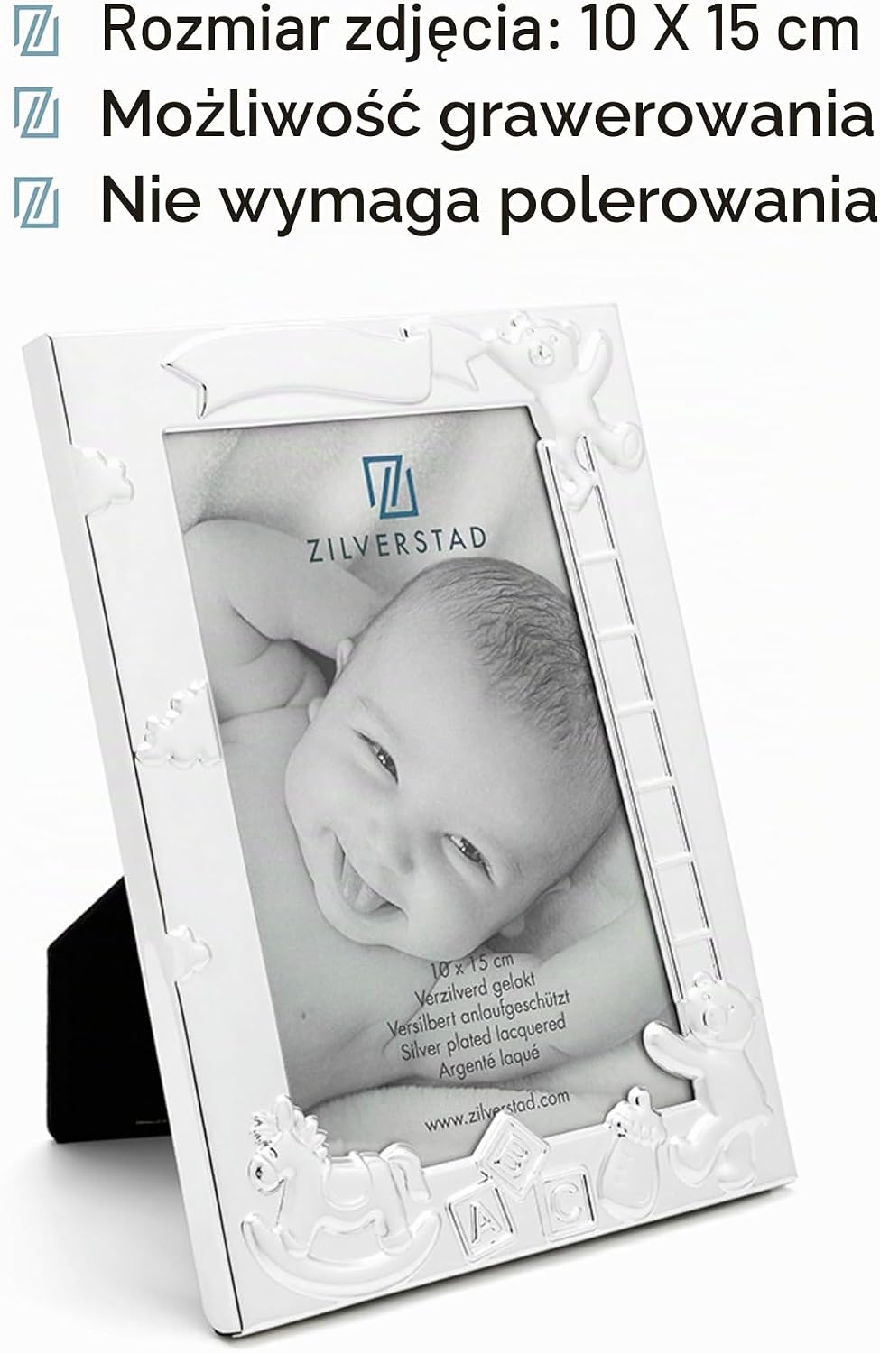 Thumbnail 1 de Zilverstad 6914231 Baby ABC – srebrna metalowa ramka na zdjęcie 10 × 15 cm