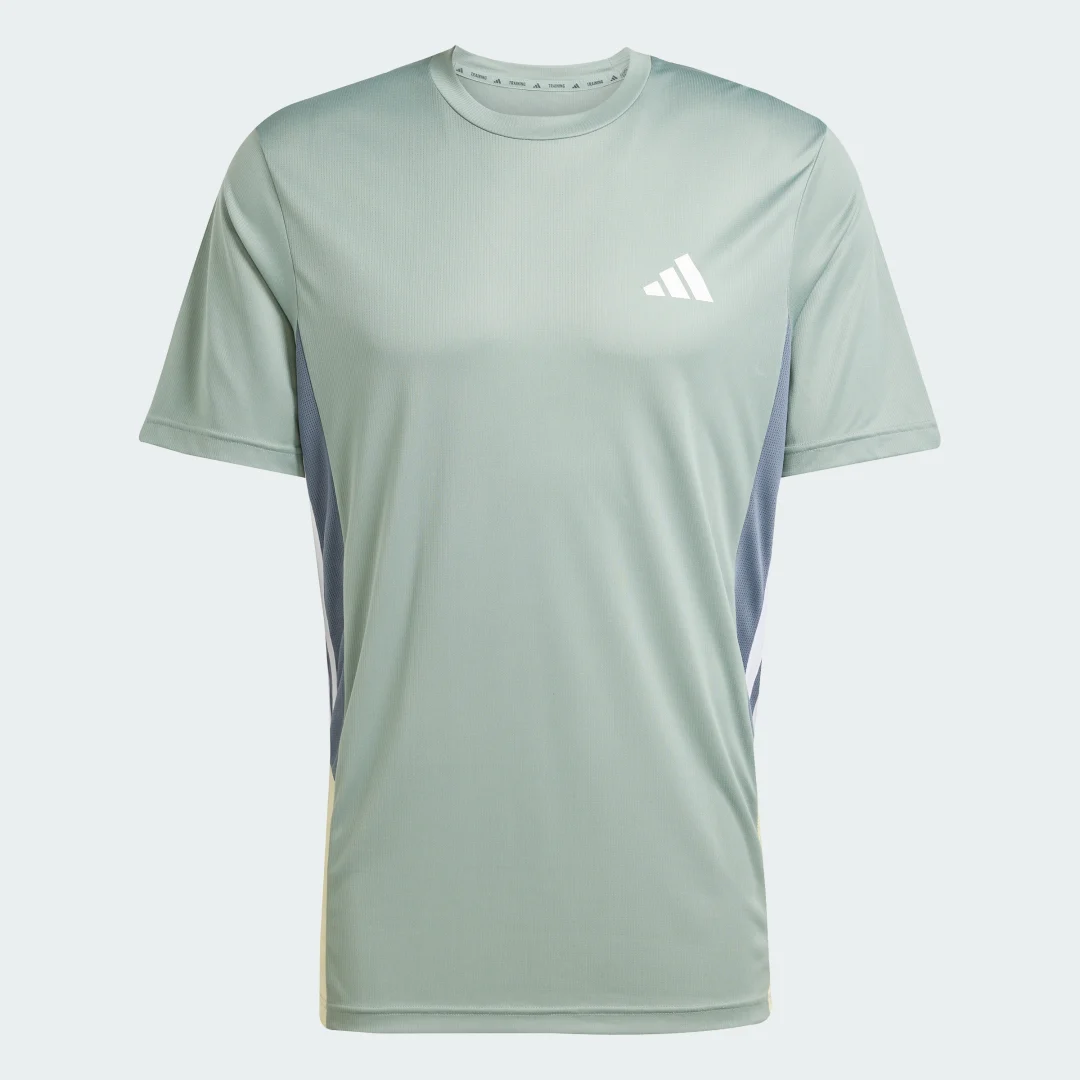 Thumbnail 3 de Adidas Camiseta Train Essentials Seasonal Colorblock – Verde