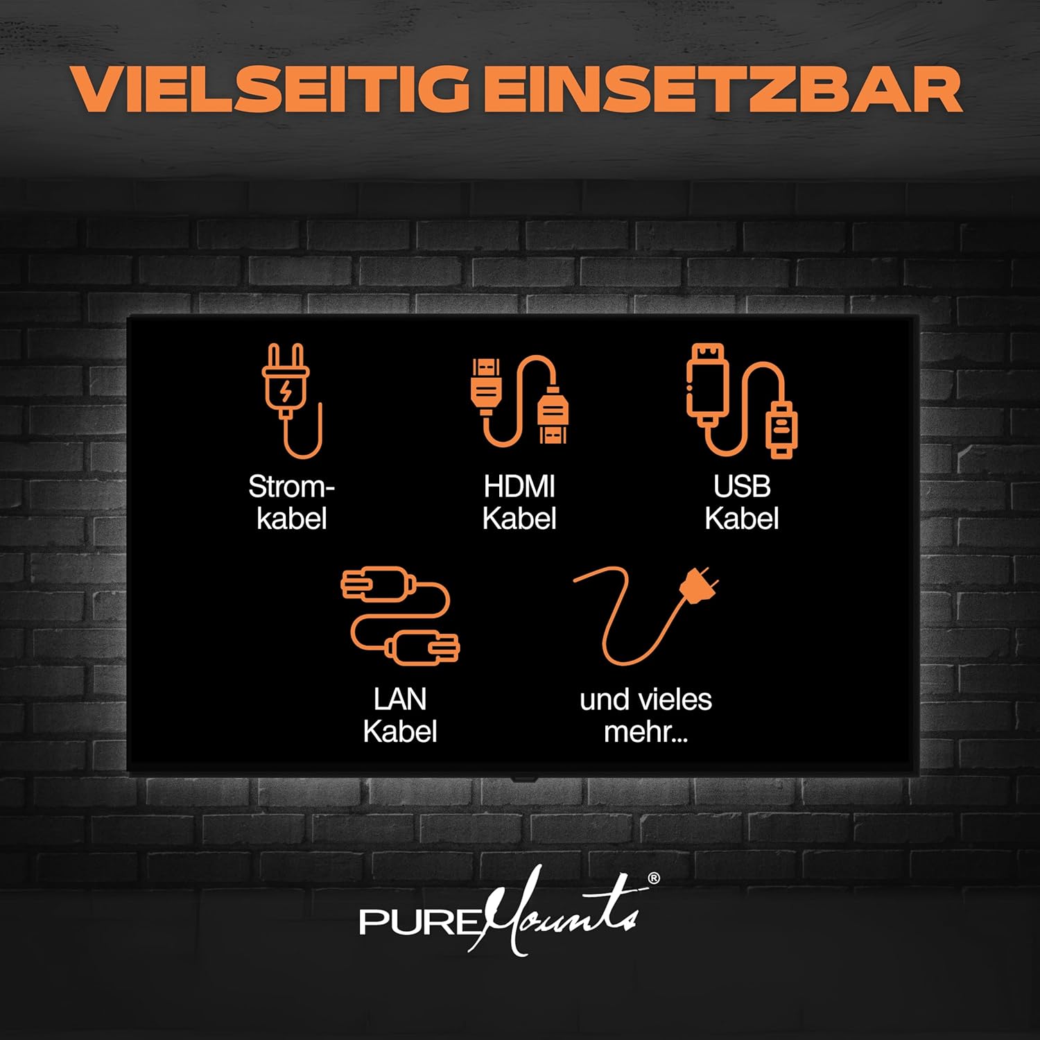 Thumbnail 3 de PureMounts PM-SOCKS-20B-50 Universeller Polyester-Kabelschlauch (selbst zusammenziehend), Ø 20 mm, schwarz, Rolle 50 m