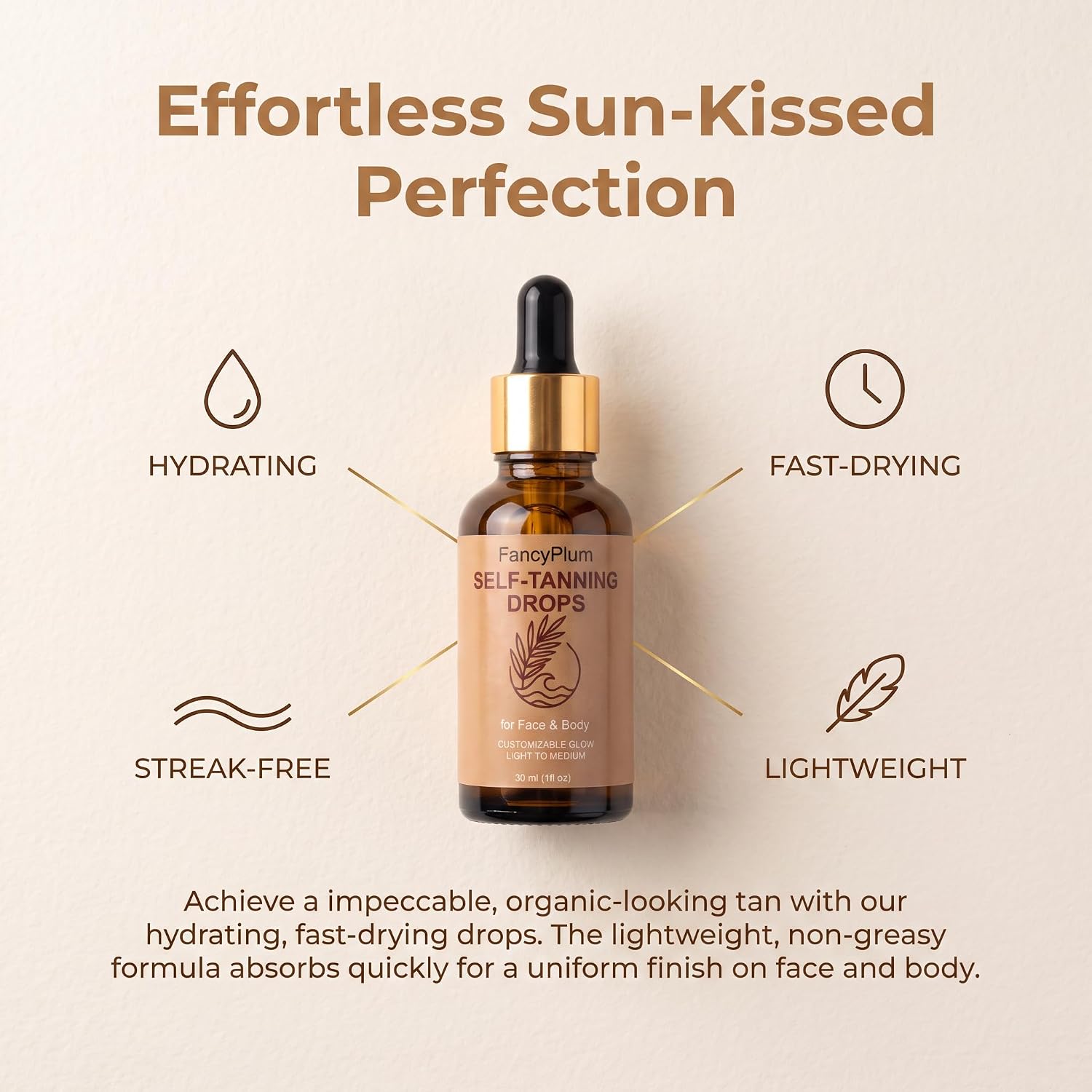 Thumbnail 2 de FancyPlum Self-Tanning Drops 1 fl oz