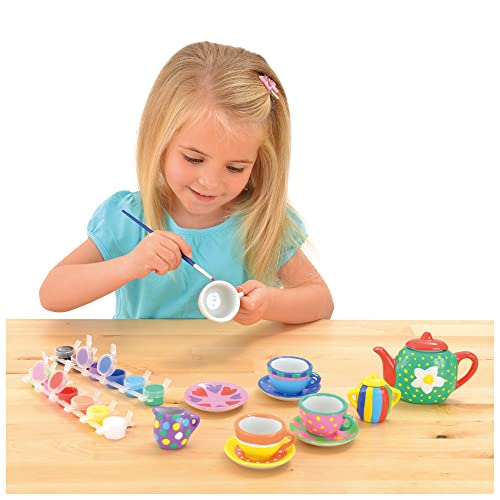 Detalle 2 de Galt Paint a Tea Set – 11 Piece Mini Tea Party Set (Ages 5+)