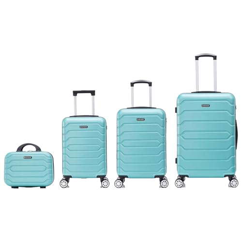 Detalle 2 de Mi Ko Mi Ka Conjunto de Maletas de Viaje Elegantes: 3 o 4 piezas en verde, carcasa ABS ligera y 4 ruedas 360°