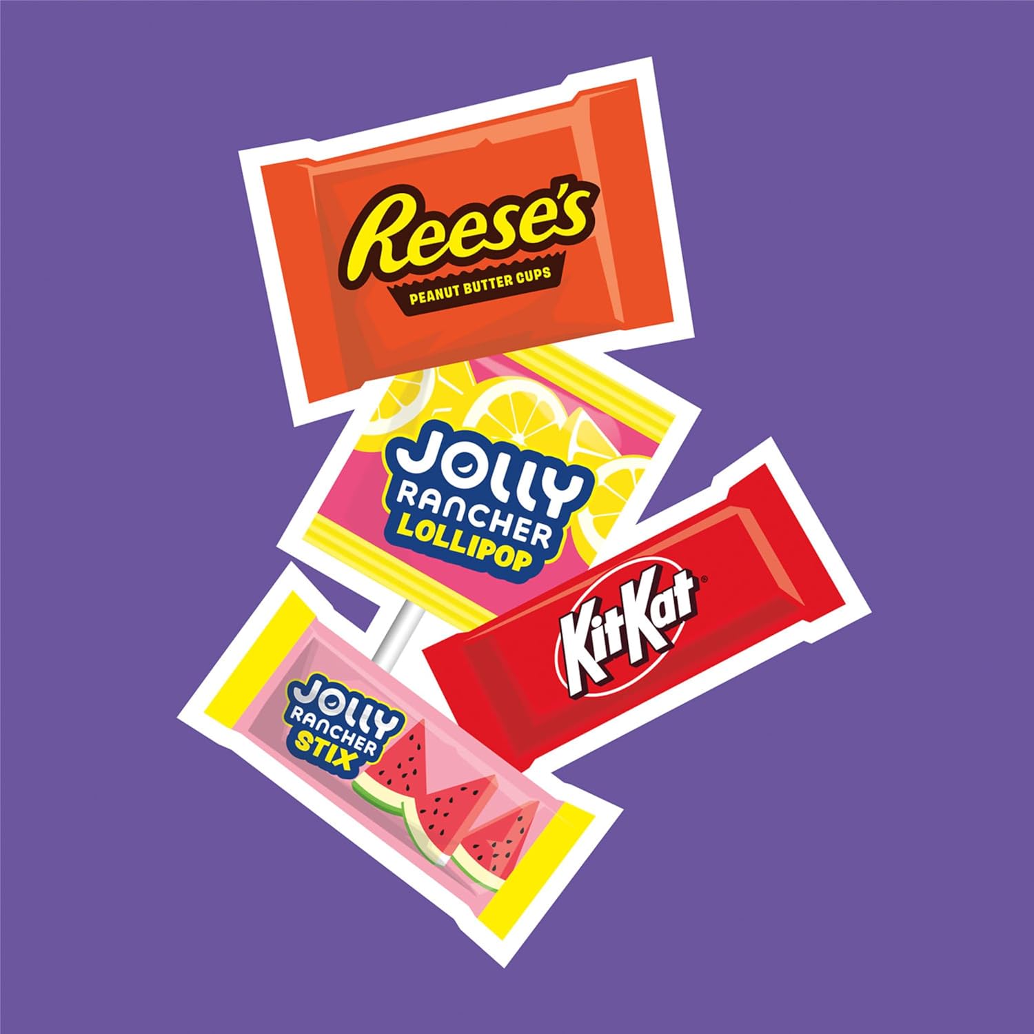 Thumbnail 6 de HERSHEY'S JOLLY RANCHER, KIT KAT & REESE'S Snack Size Candy Party Pack, 25.4 oz