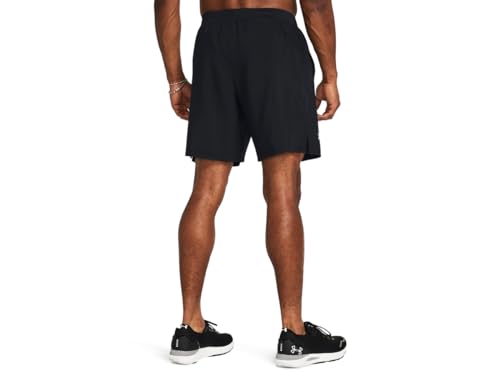 Thumbnail 4 de Under Armour Men's Launch 7'' Shorts Black/White/Reflective - Taglia XXL