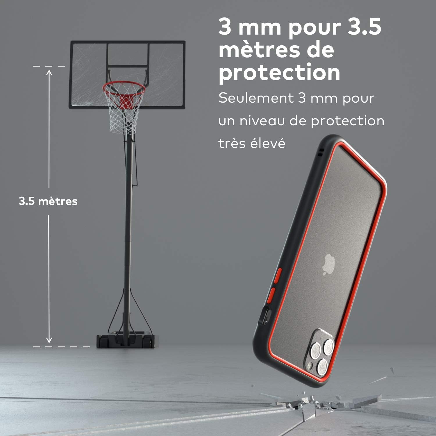 Thumbnail 2 de RhinoShield Mod NX pour iPhone 11 Pro Max — coque personnalisable Blanc (Modulaire)