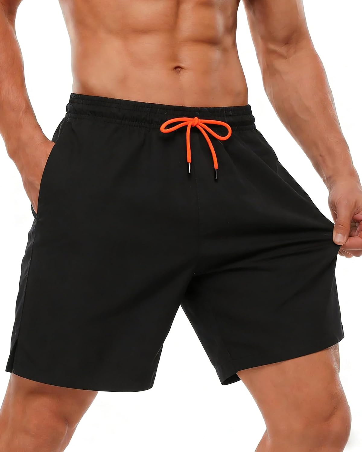 SIHOHAN Men’s Long Quick-Dry Swim Shorts with Mesh Lining and Pockets