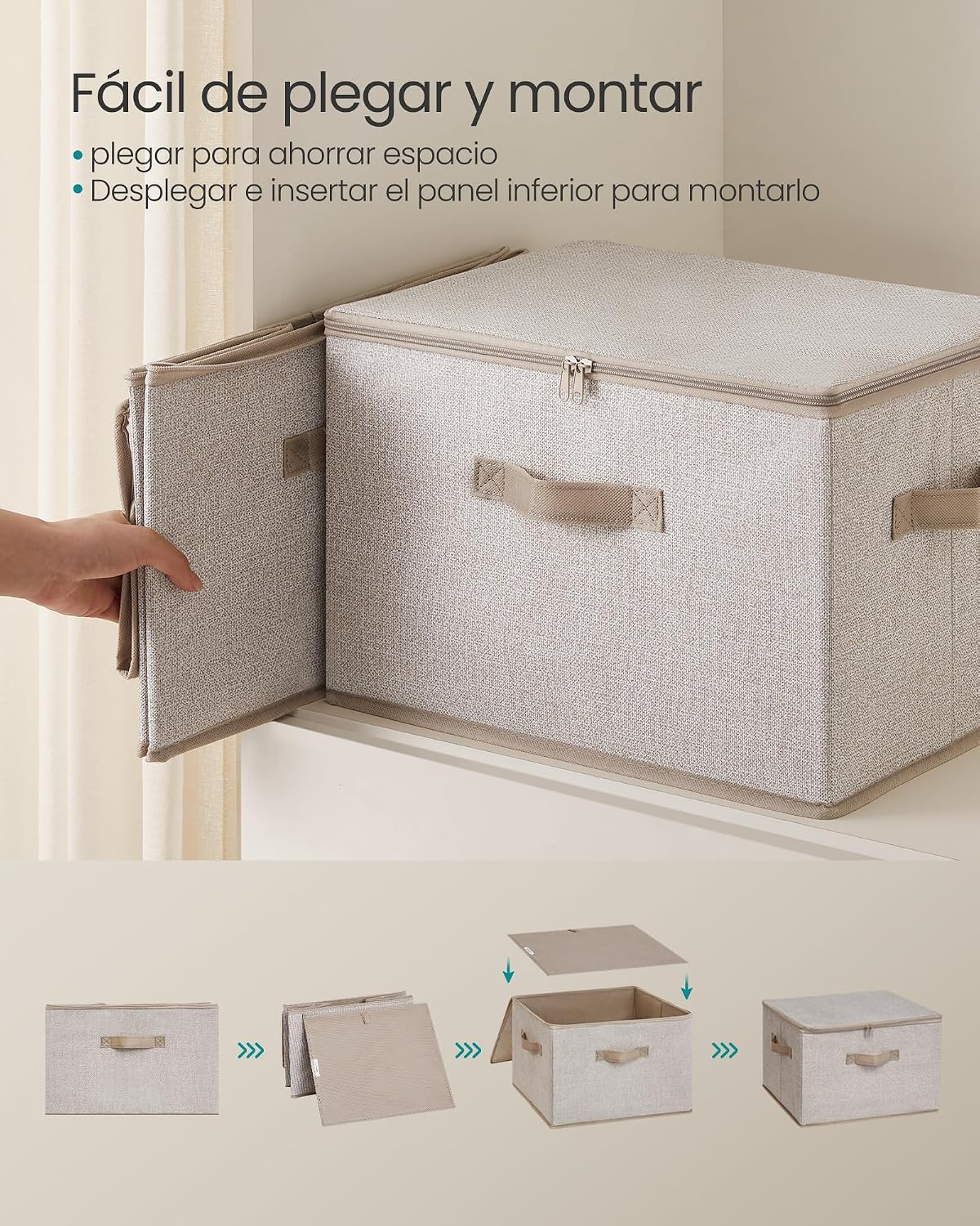 Detalle 2 de SONGMICS RZB003K01 40 x 30 x 25 cm organizador