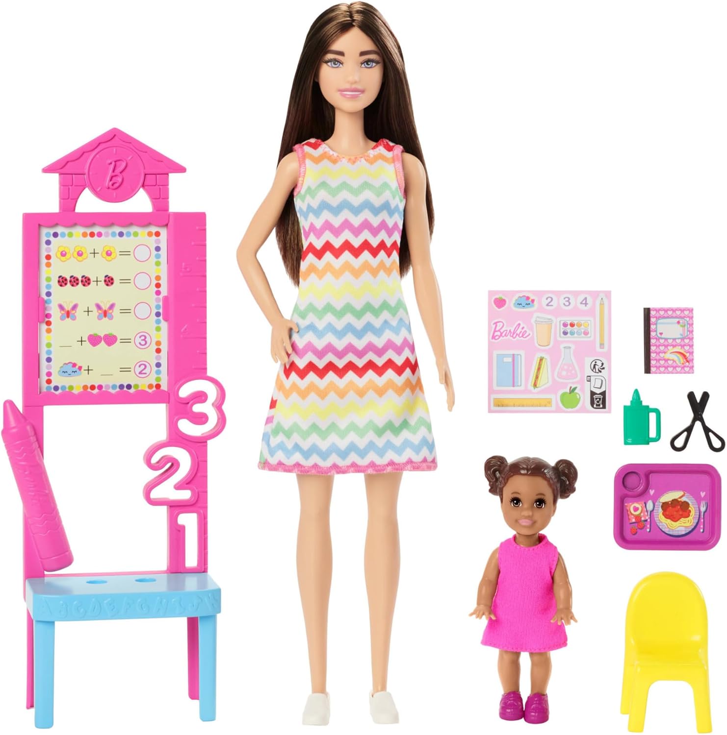 Thumbnail 4 de Barbie JCR76 Maestra: Muñeca morena con accesorios educativos 🎓