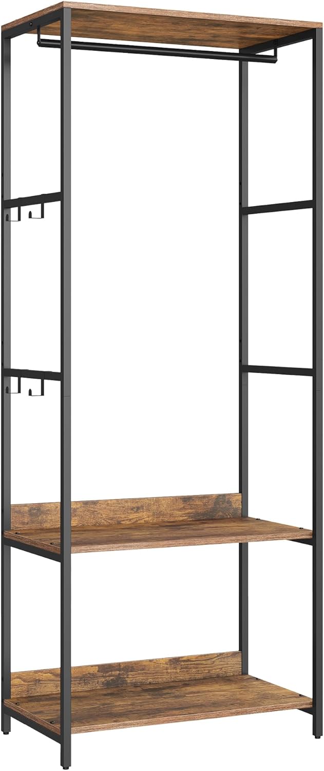 Thumbnail 6 de SONGMICS Guardaroba Stand Appendiabiti RGR025B01 – 118 x 40 x 181 cm, Marrone Vintage