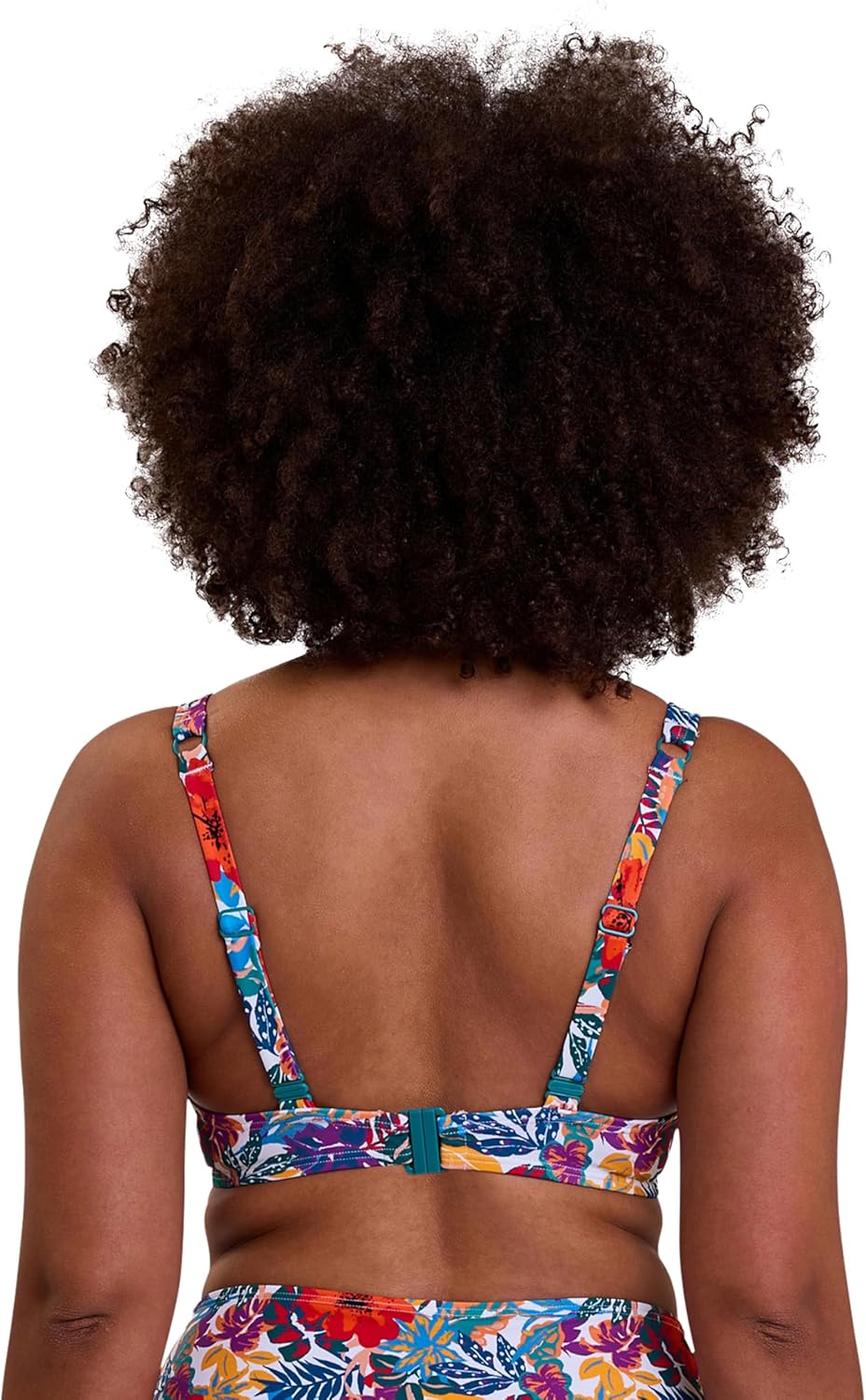 Thumbnail 3 de Sans Complexe - Haut de Maillot de Bain Plongeant avec Armatures en Curaçao Multicolore
