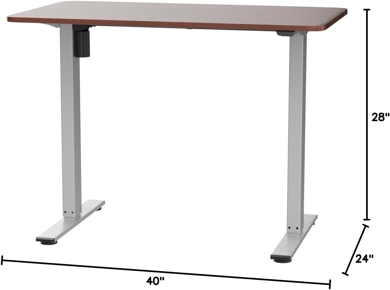 Detalle de FLEXISPOT EN1 Electric Standing Desk, 40" x 24" Mahogany, 4 Presets