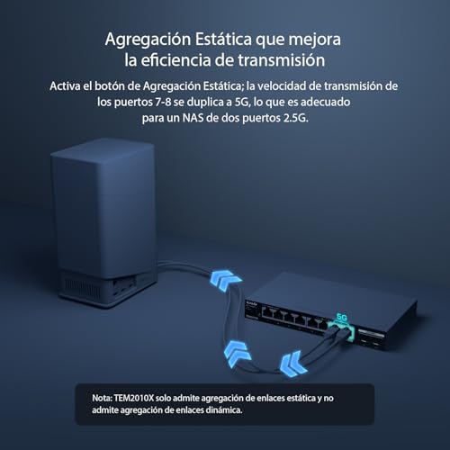 Thumbnail 6 de Tenda TEM2010X Switch 2,5G 8x2,5G + 2x10G SFP+ 📡