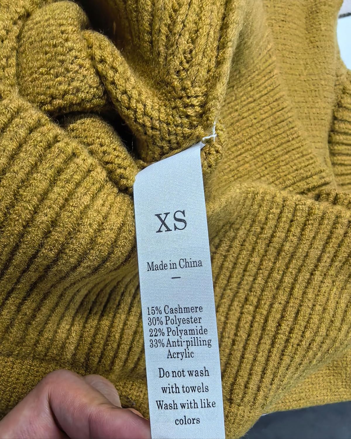 Detalle 2 de SUUKSESS Women’s Cashmere-Blend Oversized Sweater, 15% Cashmere, Crew Neck