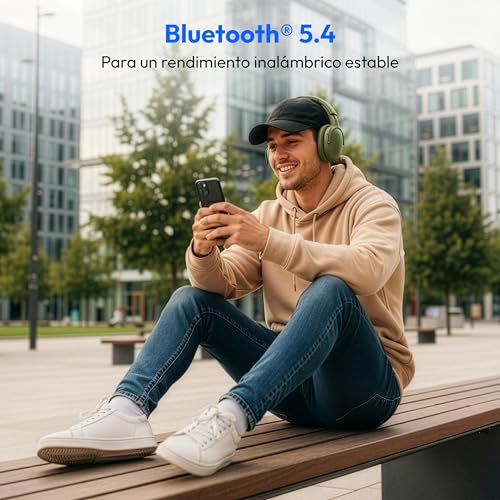 Thumbnail 3 de MEDION Auriculares Over Ear HX-1 Pure Bluetooth inalámbricos (hasta 100 h) verde