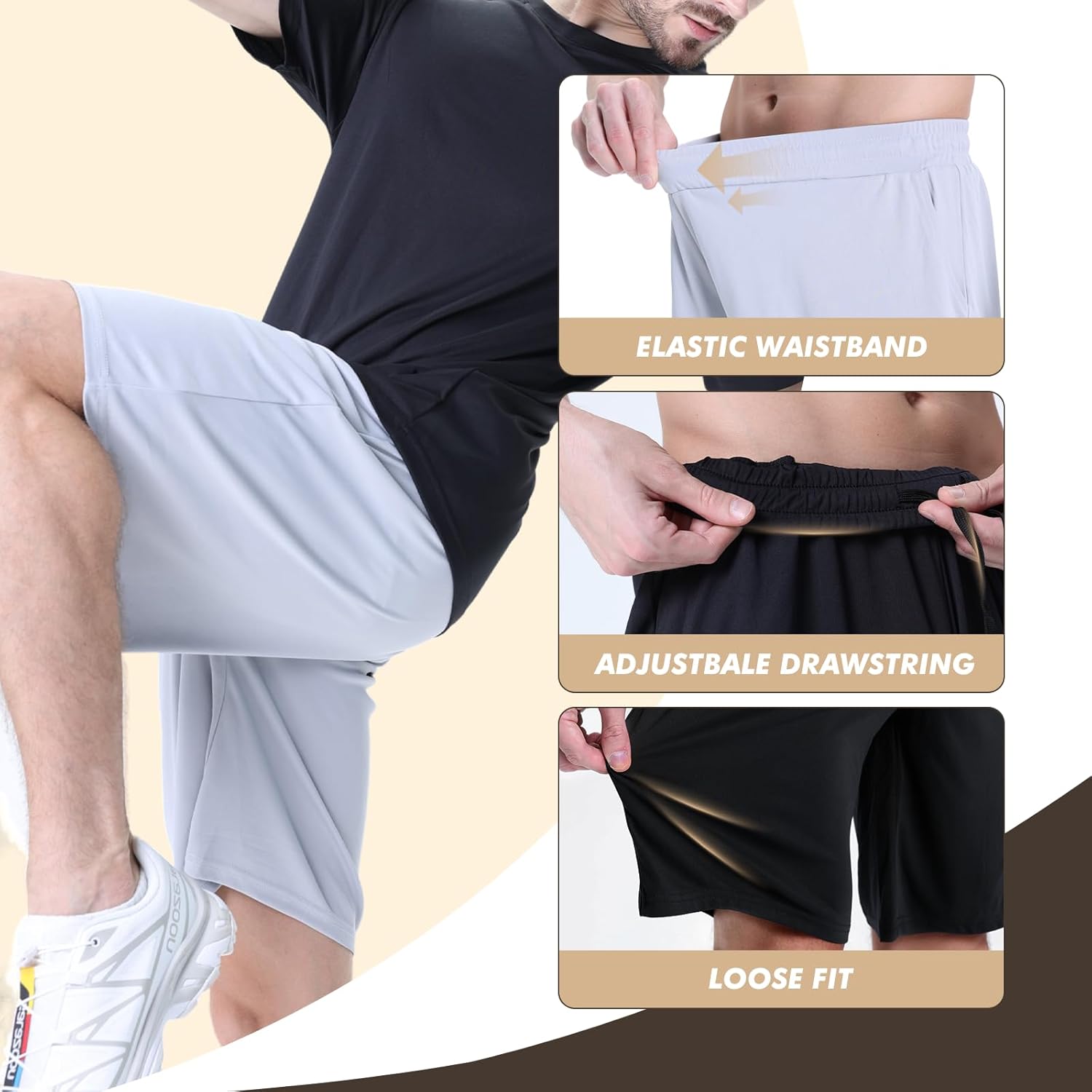 Detalle de 7-Pack Mens Athletic Shorts ⚙